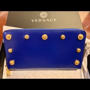 Cobalt Blue Versace Wallet
